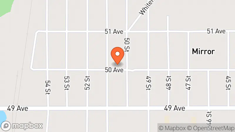 Map showing location of The Mirror Market