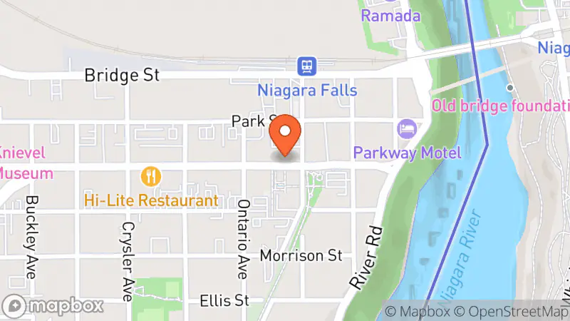 Map showing location of The Nearly New Thrift Store