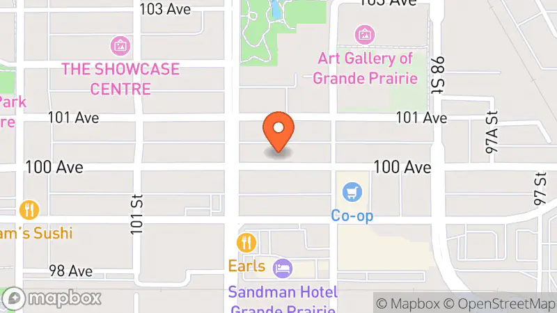 Map showing location of The Next Chapter