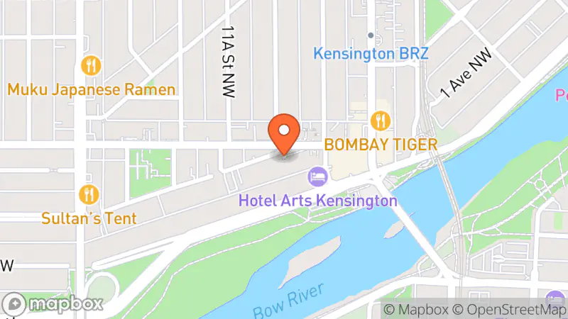Map showing location of The Peacock Boutique Consignment (Kensington)