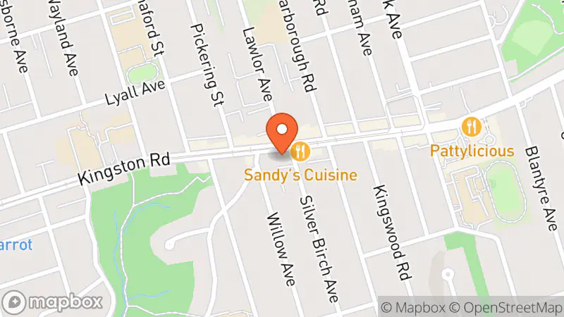 Map showing location of The Pegasus Shoppe