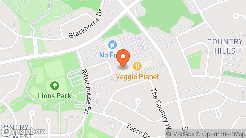 Map showing location of The Perfect Find Thrift Store