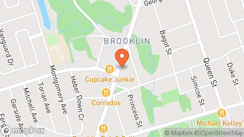 Map showing location of The Pink Jaguar Boutique