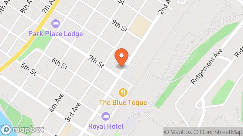 Map showing location of The Salvation Army Fernie