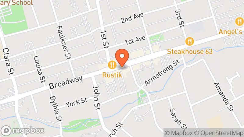 Map showing location of The Salvation Army-Thrift Shop