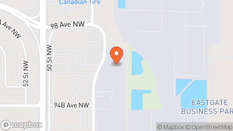 Map showing location of The Salvation Army Thrift Store Donor Welcome Centre