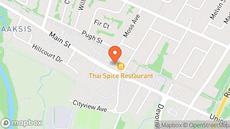 Map showing location of The Salvation Army Thrift Store