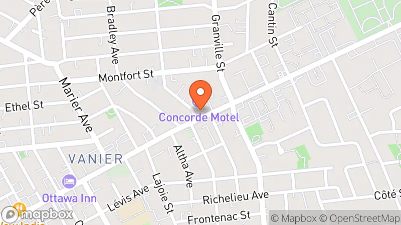 Map showing location of The Salvation Army Thrift Store