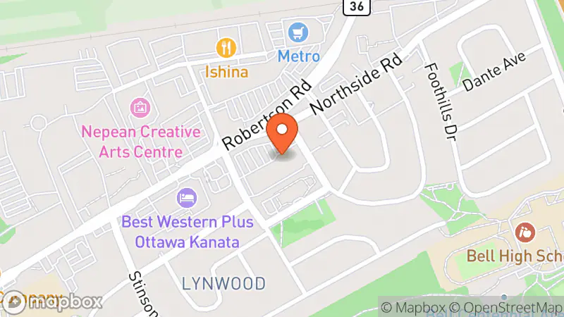 Map showing location of The Salvation Army Thrift Store