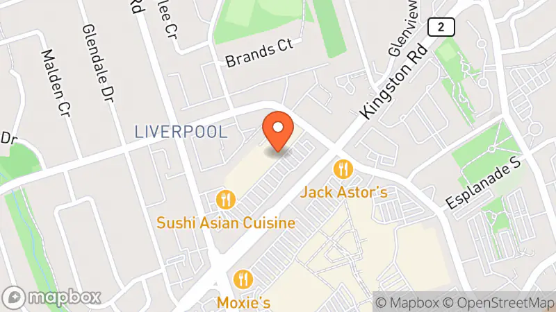 Map showing location of The Salvation Army Thrift Store