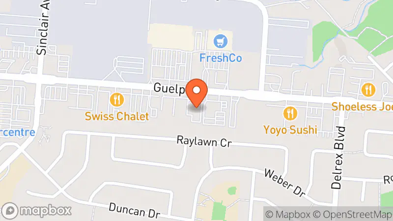 Map showing location of The Salvation Army Thrift Store