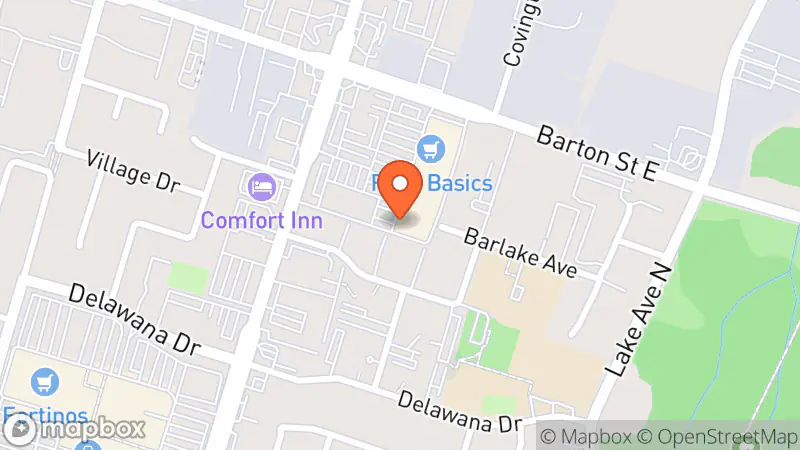 Map showing location of The Salvation Army Thrift Store