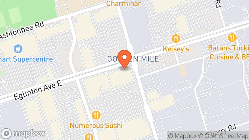 Map showing location of The Salvation Army Thrift Store