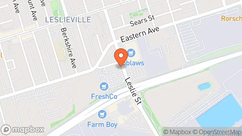 Map showing location of The Salvation Army Thrift Store