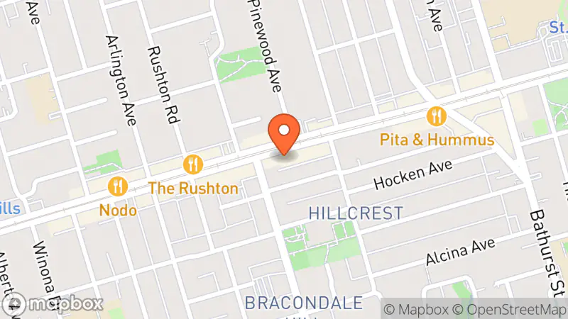 Map showing location of The Salvation Army Thrift Store