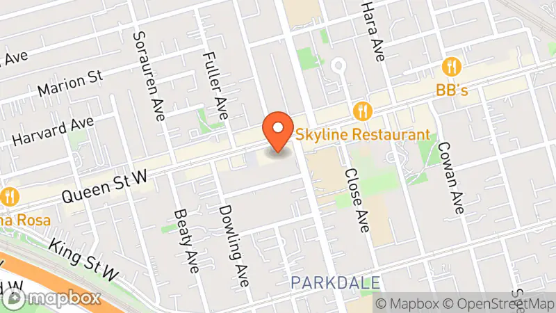 Map showing location of The Salvation Army Thrift Store