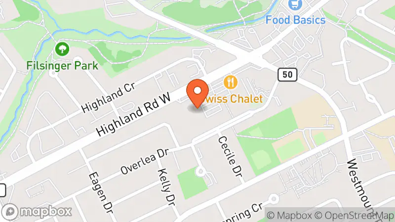 Map showing location of The Salvation Army Thrift Store