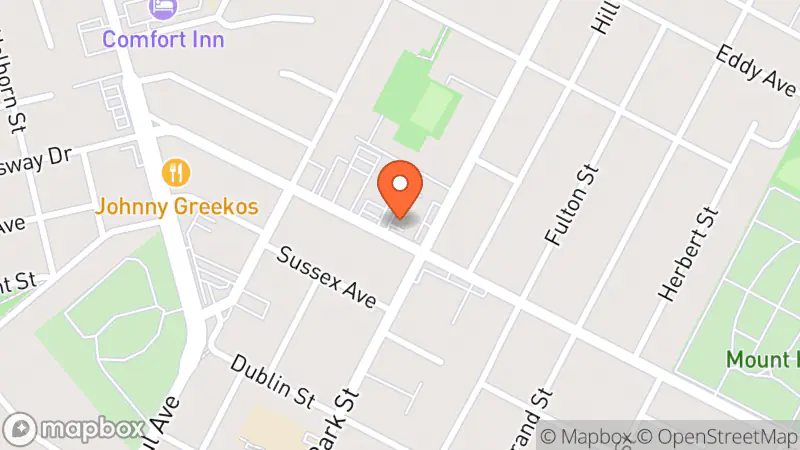 Map showing location of The Salvation Army Thrift Store