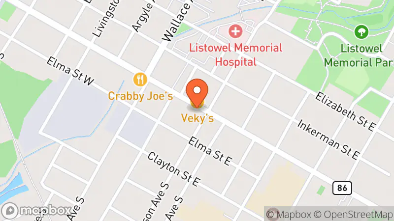 Map showing location of The Salvation Army Thrift Store