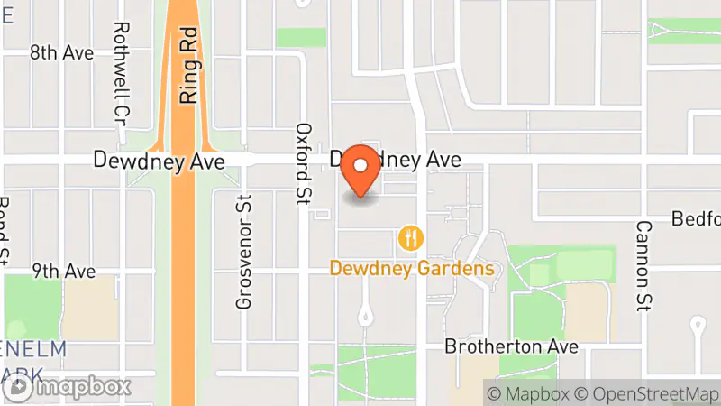 Map showing location of The Salvation Army Thrift Store