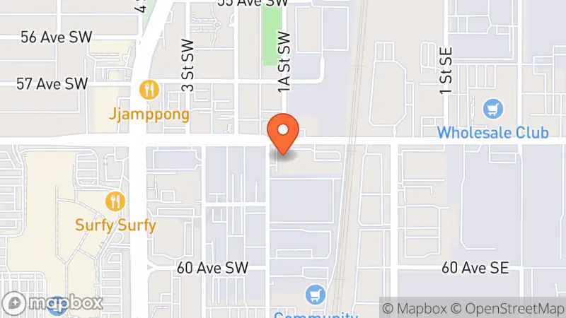 Map showing location of The Salvation Army Thrift Store