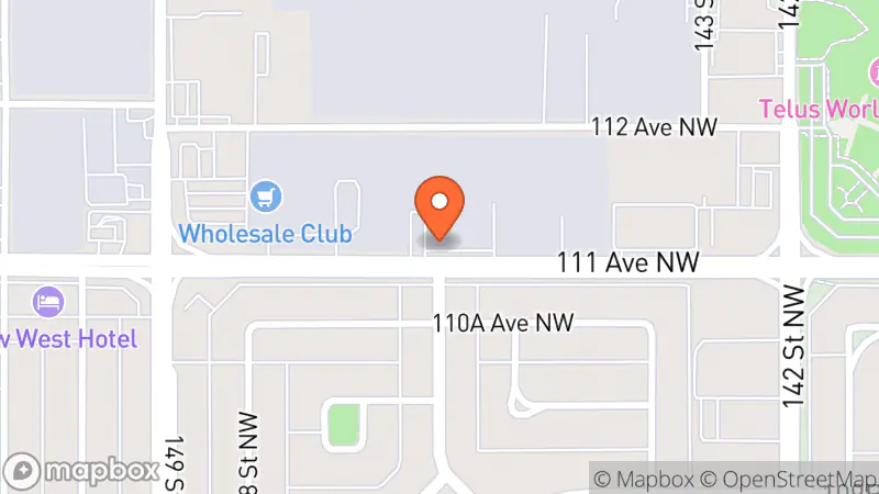 Map showing location of The Salvation Army Thrift Store