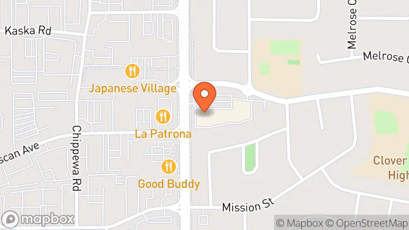 Map showing location of The Salvation Army Thrift Store