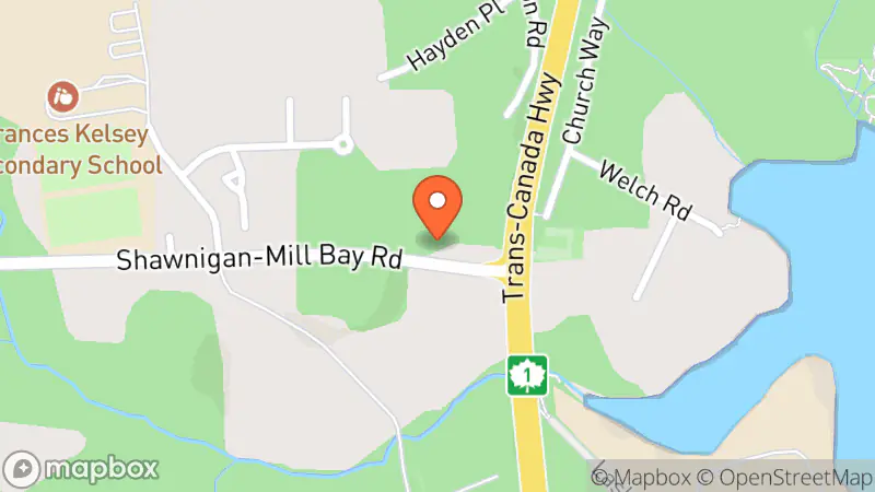 Map showing location of The Salvation Army Thrift Store