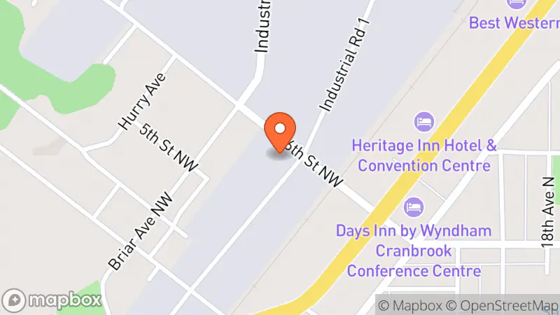 Map showing location of The Salvation Army Thrift Store