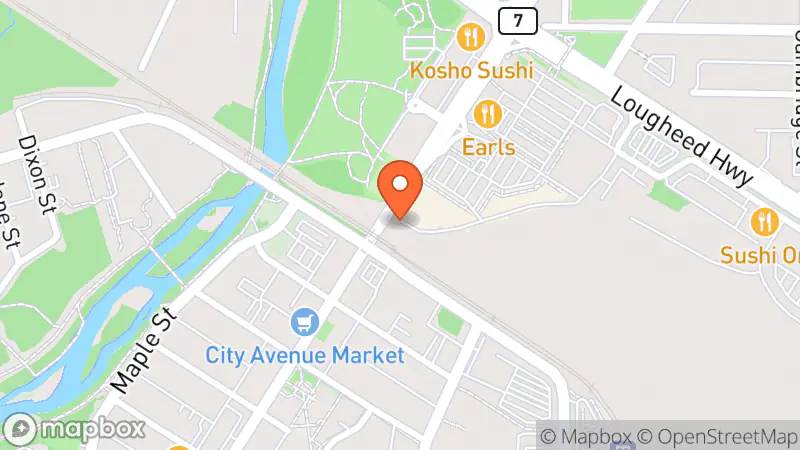 Map showing location of The Salvation Army Thrift Store