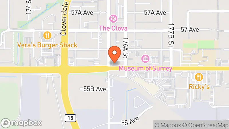 Map showing location of The Salvation Army Thrift Store