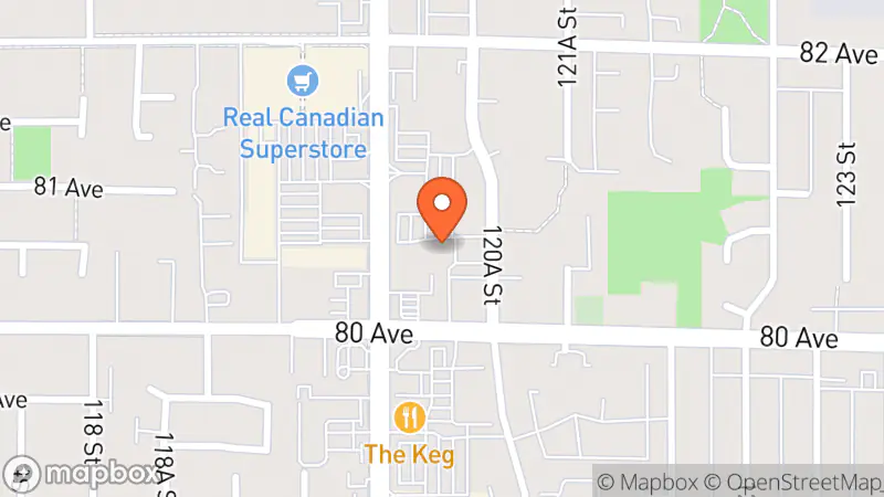 Map showing location of The Salvation Army Thrift Store