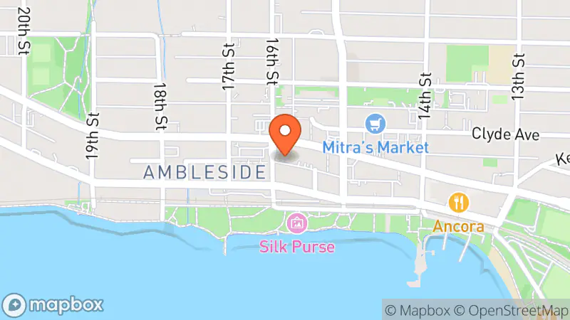 Map showing location of The Salvation Army Thrift Store