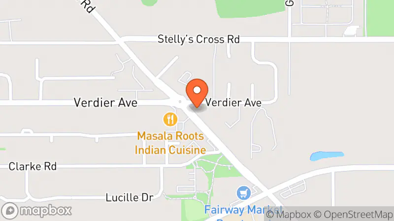 Map showing location of The Salvation Army Thrift Store