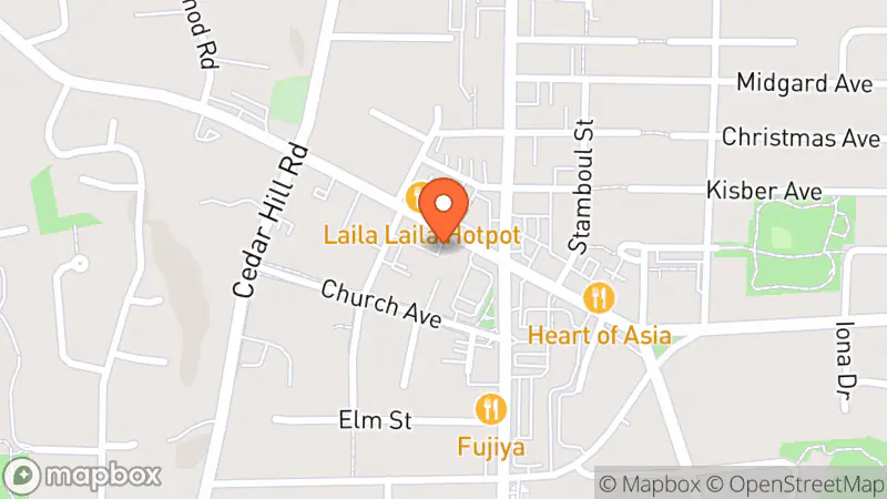 Map showing location of The Salvation Army Thrift Store