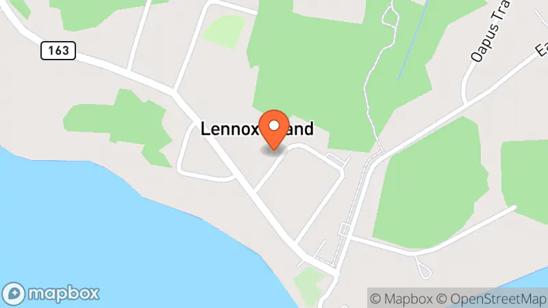 Map showing location of The Shoppe, The Lennox Island Thrift Store