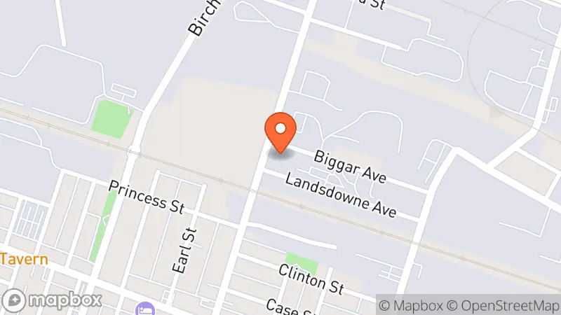 Map showing location of The Thrifty Designer