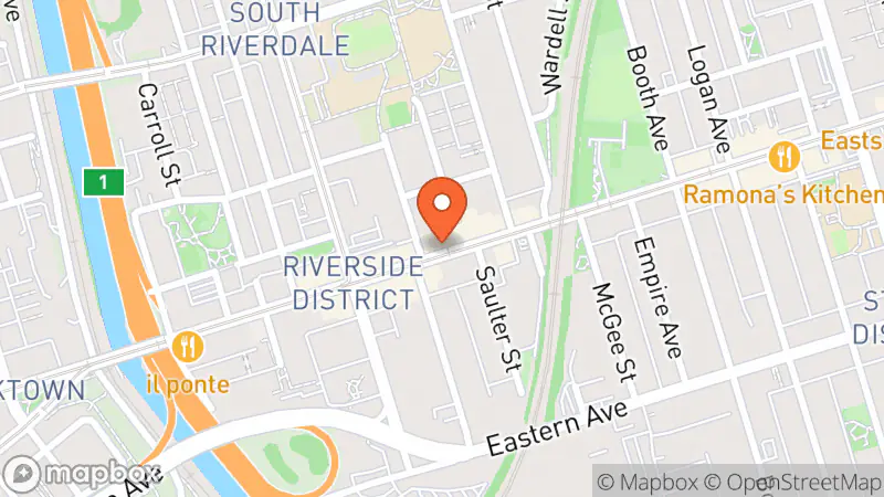 Map showing location of The Vintage Hall