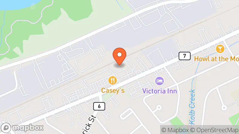 Map showing location of Thrift Now