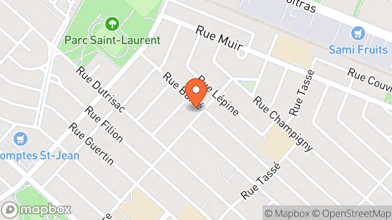 Map showing location of Thrift Shop The Treasure Box