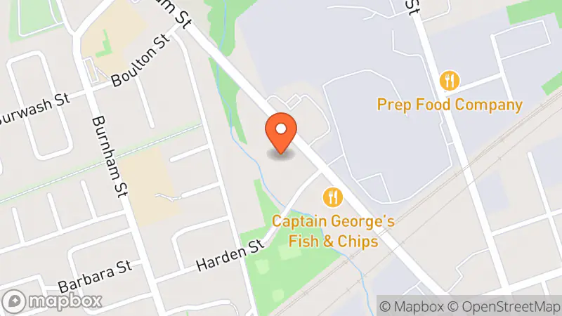 Map showing location of Thrift & Thrive