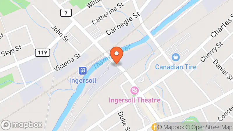 Map showing location of ThriftCo Market