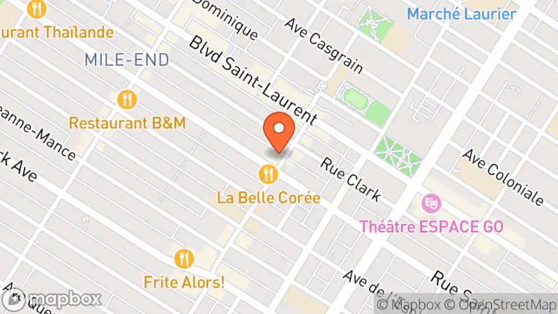 Map showing location of Thrifterie