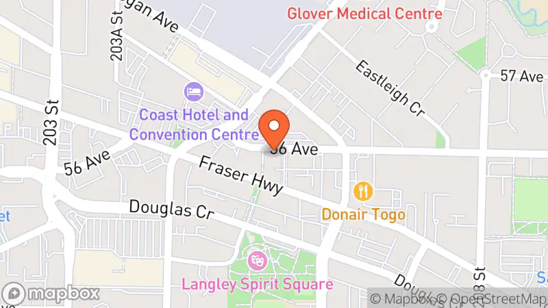 Map showing location of Thrifters Paradise