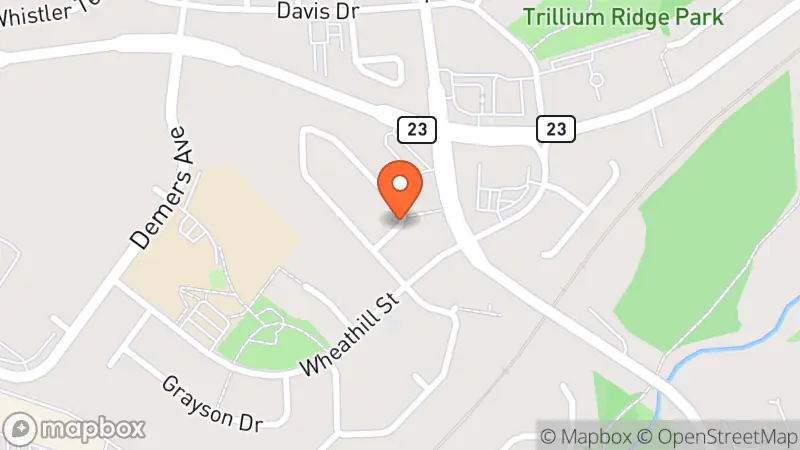 Map showing location of Thrifty Chic Kingston