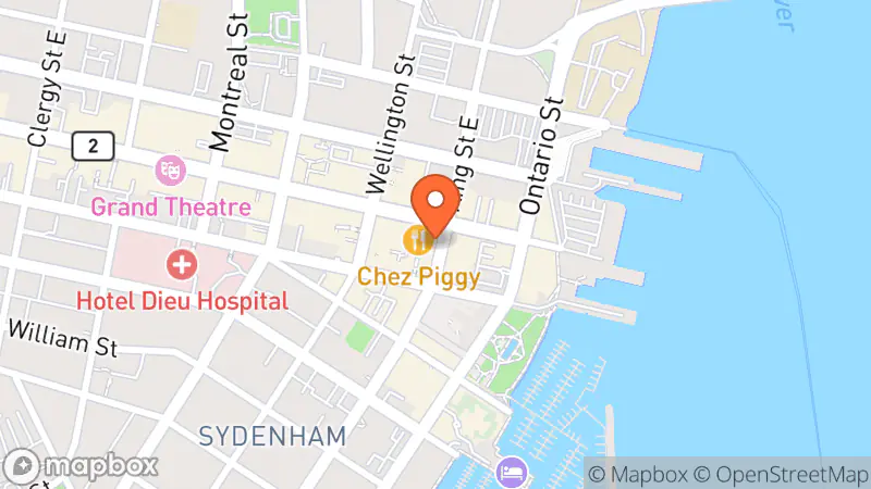 Map showing location of Thrifty & Chic