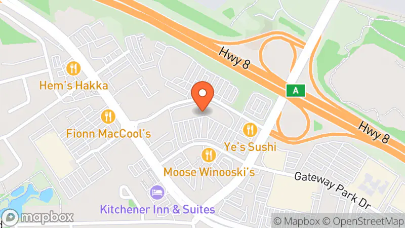 Map showing location of Thrifty’s by Bluenotes