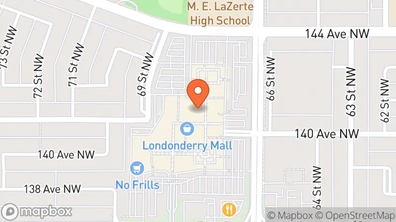 Map showing location of Thriftys by Bluenotes