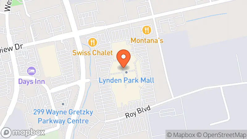 Map showing location of Thrifty’s