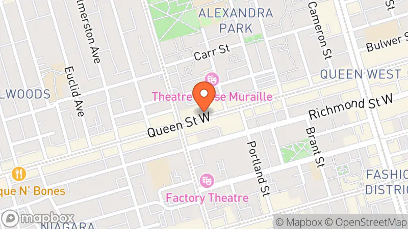 Map showing location of Throwback Vault